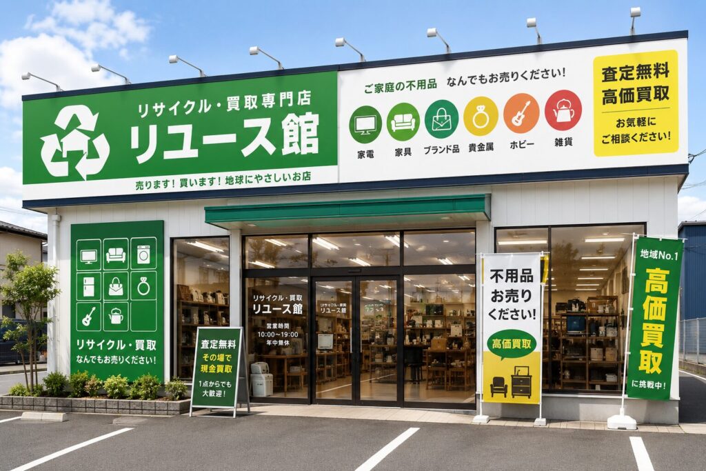 リサイクルショップの外観