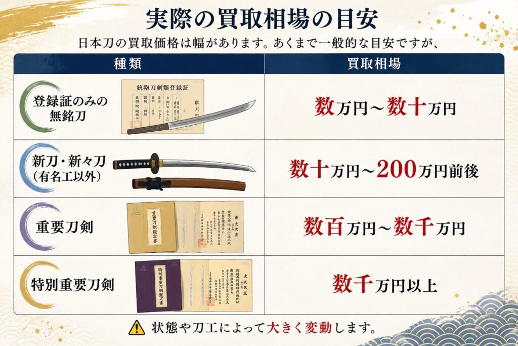 買取価格目安のイラスト