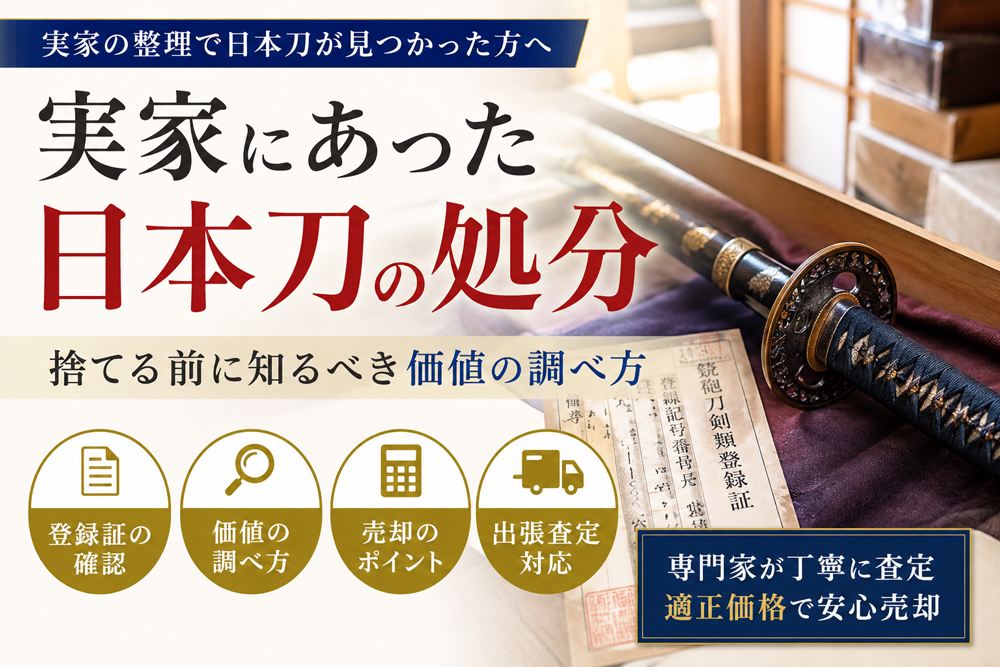 日本刀の価値の調べ方をイラスト化