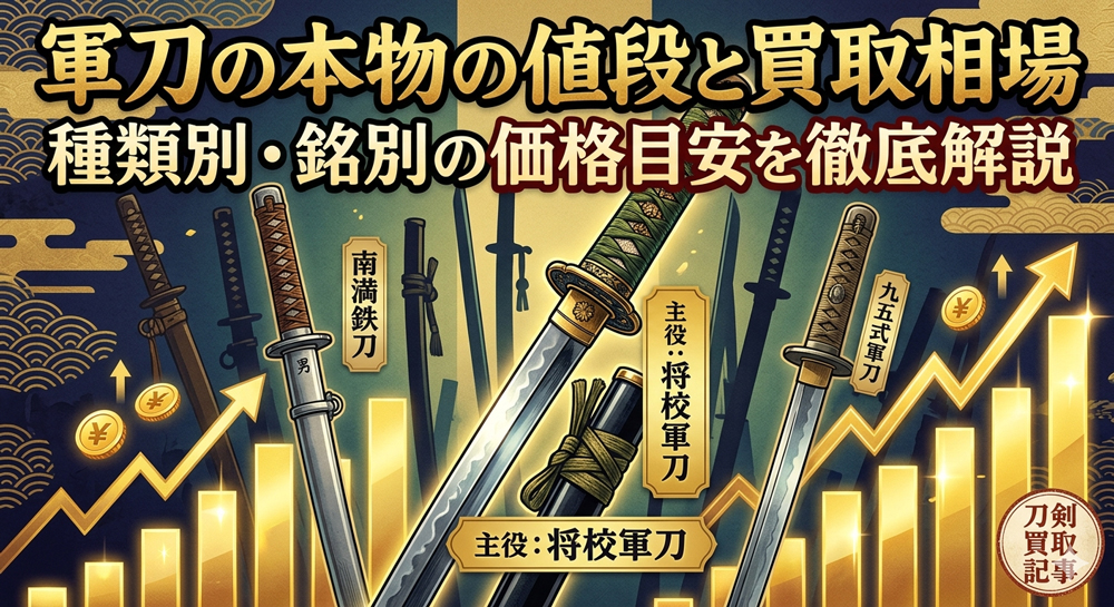 軍刀価格のイメージイラスト