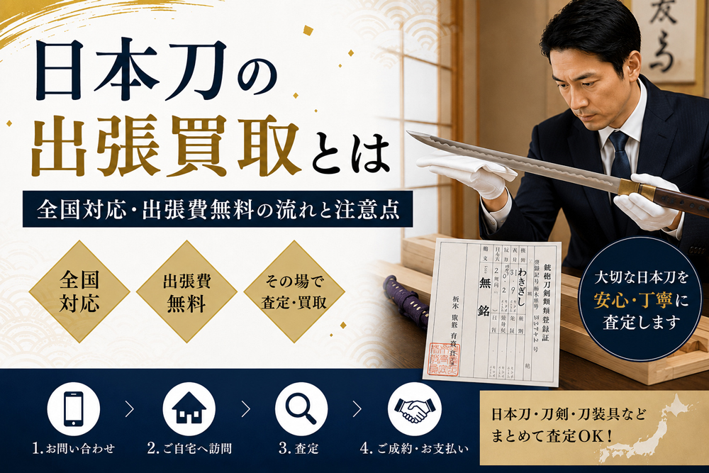 出張買取のイメージをイラスト化