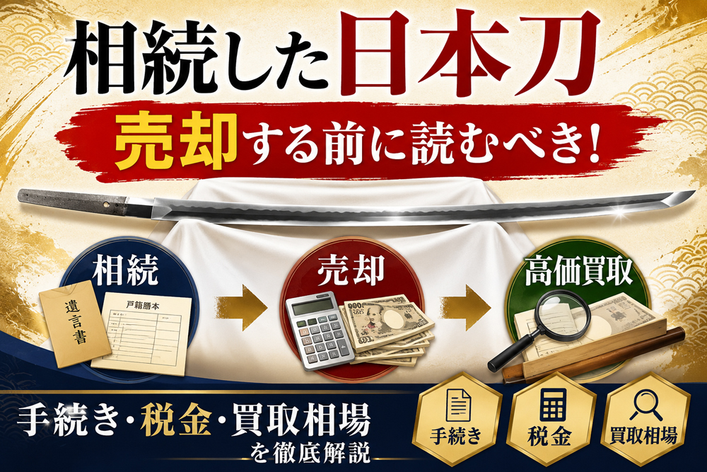 相続した日本刀を売却する前に読むべきをイラスト化