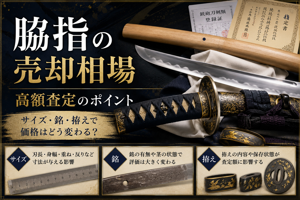 脇指の売却相場の査定ポイントをイラスト化
